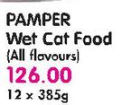 Pamper Wet Cat Food(All Flavours)-12x385g 