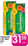 Twinsaver 1-Ply Toilet Rolls-10's Each