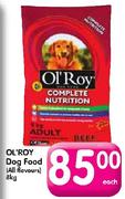OL'ROY Dog Food(All Flovours)-8kg Each