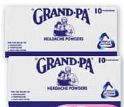 Grandpa Headache Powders-12x10's