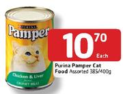 Purina Pamper Cat Food-385/400g Each