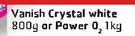 Vanish Crystal White Power O2-1Kg Each