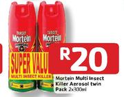 Mortein Multi Insect Killer Aerosol Twin Pack-2 x 300ml