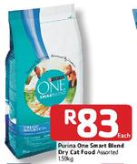 Purina One Smart Blend Dry Cat Food Assorted - 1.59kg Each 