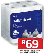 Pnp Toilet Tissue 2 Ply 350 Sheets White-18's