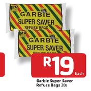 Garbie Super Saver Refuse Bags-20s