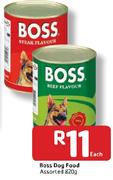 Boss Dog Food Assorted-820g Each