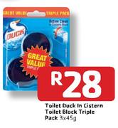 Toilet Duck In Cistern Toilet Block Trile Pack-3 x 45g