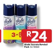 Glade Secrets Banded Pack-3 x 180ml