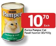 Purina Pamper Cat Food Assorted-385/400g Each