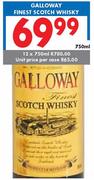 Galloway Finest Scotch Whisky-750ml