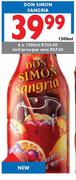 Don Simon Sangria-Unit Price Per Case