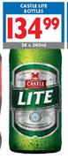Castle Lite Bottles-24 x 340ml 