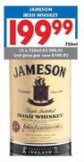 Jameson Irish Whisky-12 x 750ml