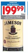 Jameson Irish Whisky-Unit Price Per Case 