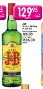J&B Scotch Whisky In Gift Tin-1x750ml