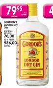 Gordon's London Dry Gin-12x750ml