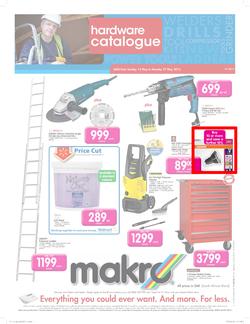 Makro : Hardware catalogue (12 May - 27 May 2013), page 1