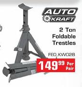Auto Kraft 2 Ton Foldable Trestles-Per Pair
