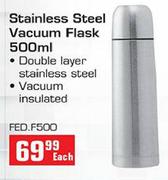 Stainless Steel 500ml Vacuum Flask Each