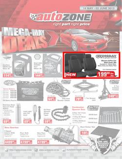 Autozone : Mega may deals (14 May - 2 Jun 2013), page 1