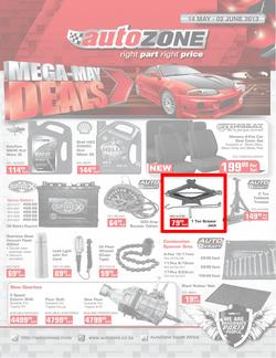 Autozone : Mega may deals (14 May - 2 Jun 2013), page 1