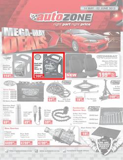 Autozone : Mega may deals (14 May - 2 Jun 2013), page 1
