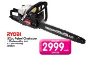 Ryobi 52cc Petrol Chainsaw Each