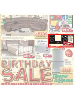 House & Home : Birthday sale (21 May - 27 May 2013), page 1