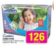 Cuddlers Jumbo Pack Extra Large-56's/Maxi Plus-60's/Maxi-66's/Midi-70's Per Pack