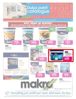 Makro : Dulux paint catalogue (21 May - 3 Jun 2013), page 1