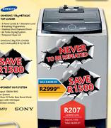 Samsung 13Kg Metallic Top Laoder-Each