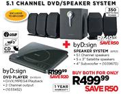 byD:sign Channel Speaker System + byD:sign DVD Player