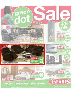 Beares : Green dot sale (Until 7 July 2013), page 1