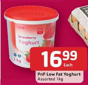 PnP Low Fat Yoghurt Assorted- 1kg Each