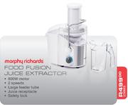 Morphy Richards Food Fusion Juice Extractor
