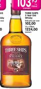 Three Ships 5 Year Old Whisky-Unit Price Per Case 