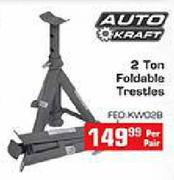 Auto Kraft 2 Ton Foldable Trestles-Per Pair