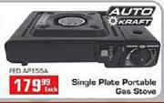Auto Kraft Single Plate Portable Gas Stove-Each
