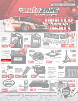 Autozone : Winter warm up deals (11 Jun - 7 Jul 2013), page 1