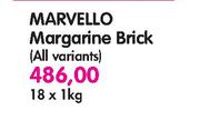 Marvello Margarine Brick-18x1kg