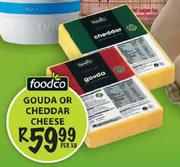 Foodco Gouda or Cheddar Cheese-Per kg