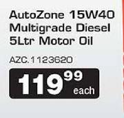 Autozone 15W40 Multigrade Diesel 5ltr Motor Oil Each