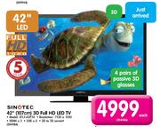 Sinotec 42"(107cm) 3D Full HD LED TV(STL3-42P38)