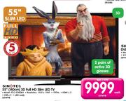 Sinotec 55"(140cm) 3D Full HD Slim LED TV(STL3-55KQ68)