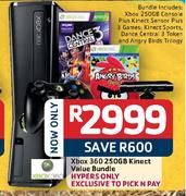 Xbox 360 250GB Kinect value Bundle