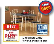 Matching Mary 5 Piece Dinette Set