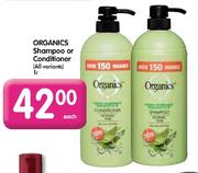 Organics Shampoo Or Conditioner (All Variants)-1L Each