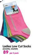 Endurance Ladies Low Cut Socks-Per 5 Pack
