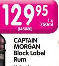 Captain Morgan Black Label Rum-750ml